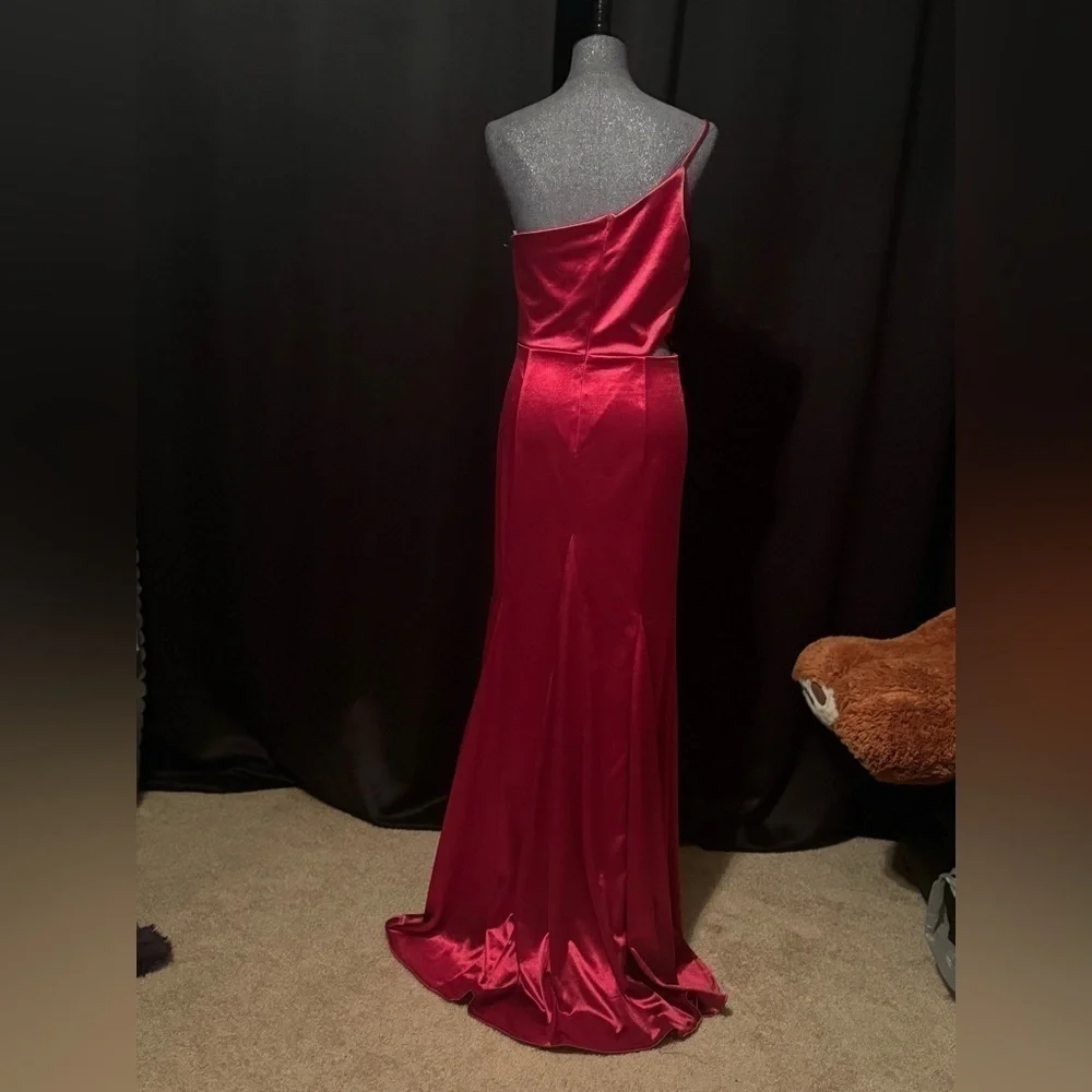 Wine Burgundy color Jump Apparel Long Prom  Size 11 /12 fancy cute dress - Picture 2 of 5